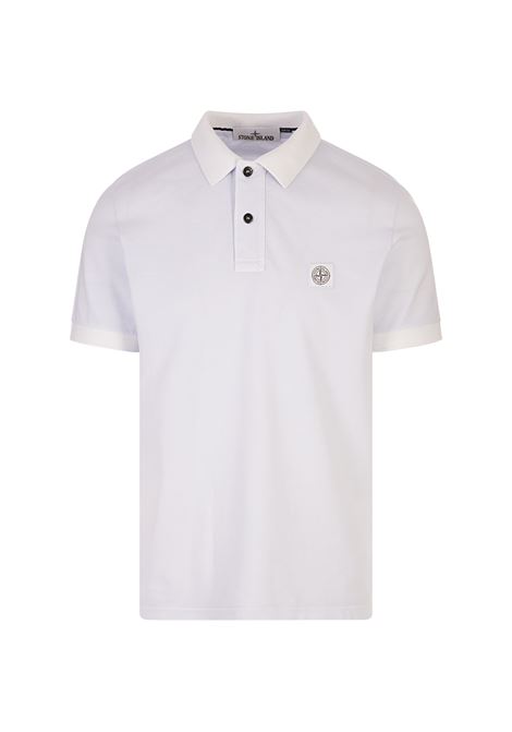 Polo In Piquet Di Cotone Cielo STONE ISLAND | K1S1522002SC-S0067V0041
